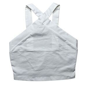 SHEIN High Neck Tank Top White Size Small